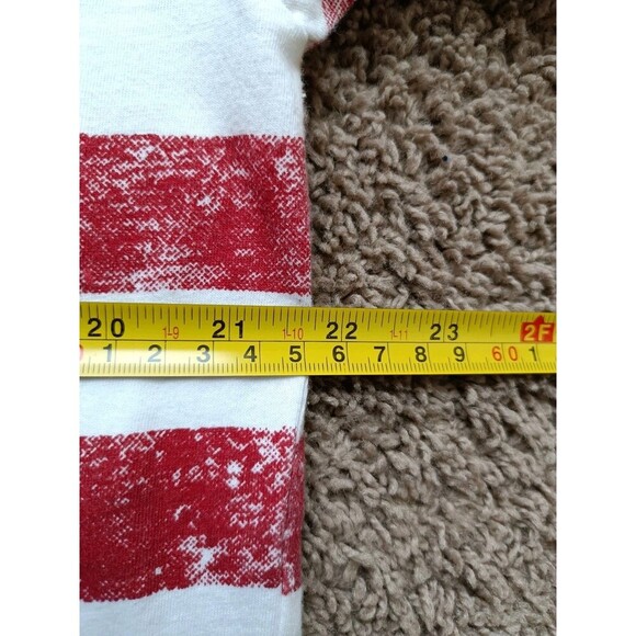 Evolution In Design T-Shirt Men's XL Red Striped Short Sleeve - Picture 5 of 6